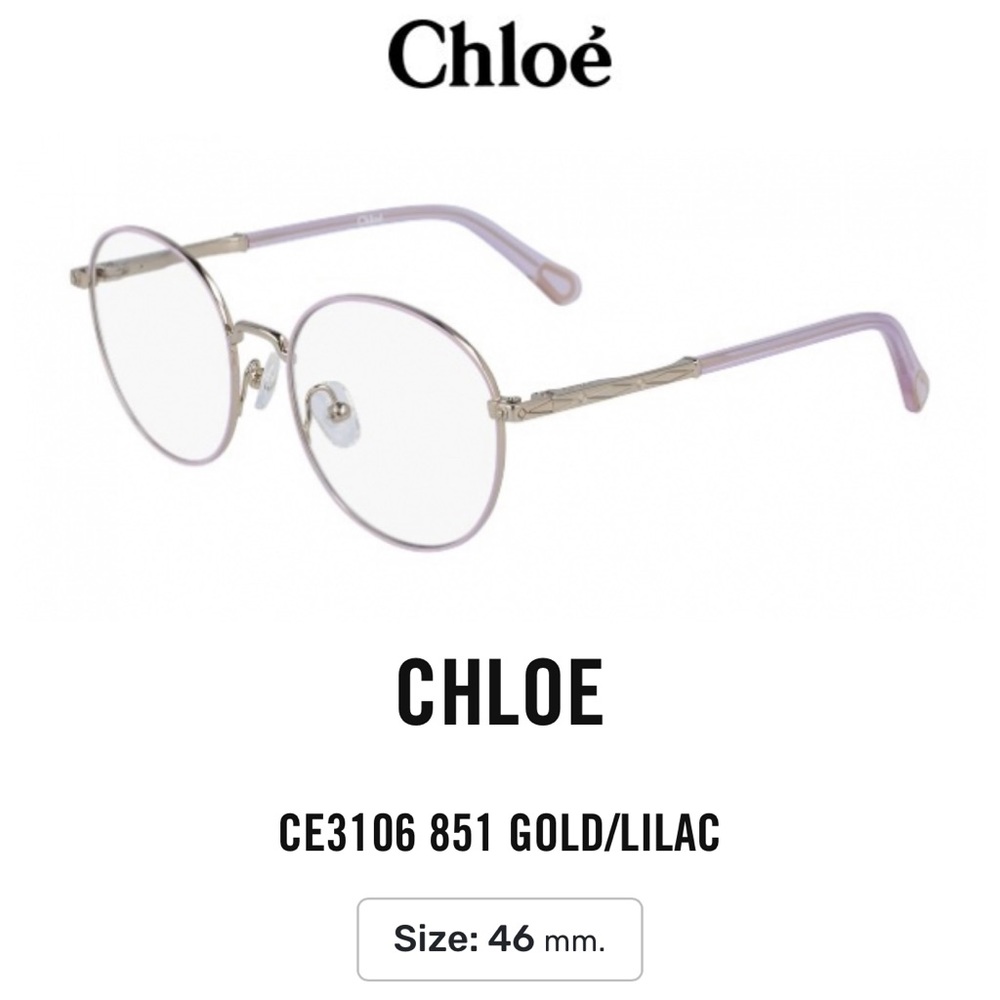 CHLOE CE3106 851 GOLD/LILAC kid glasses